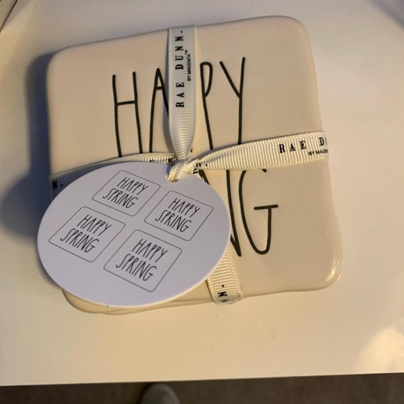 Rae Dunn Happy Spring Coasters - Picture 2 of 2